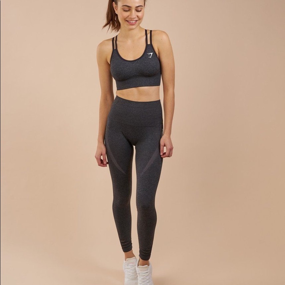 Gymshark Black Marl Seamless Leggings